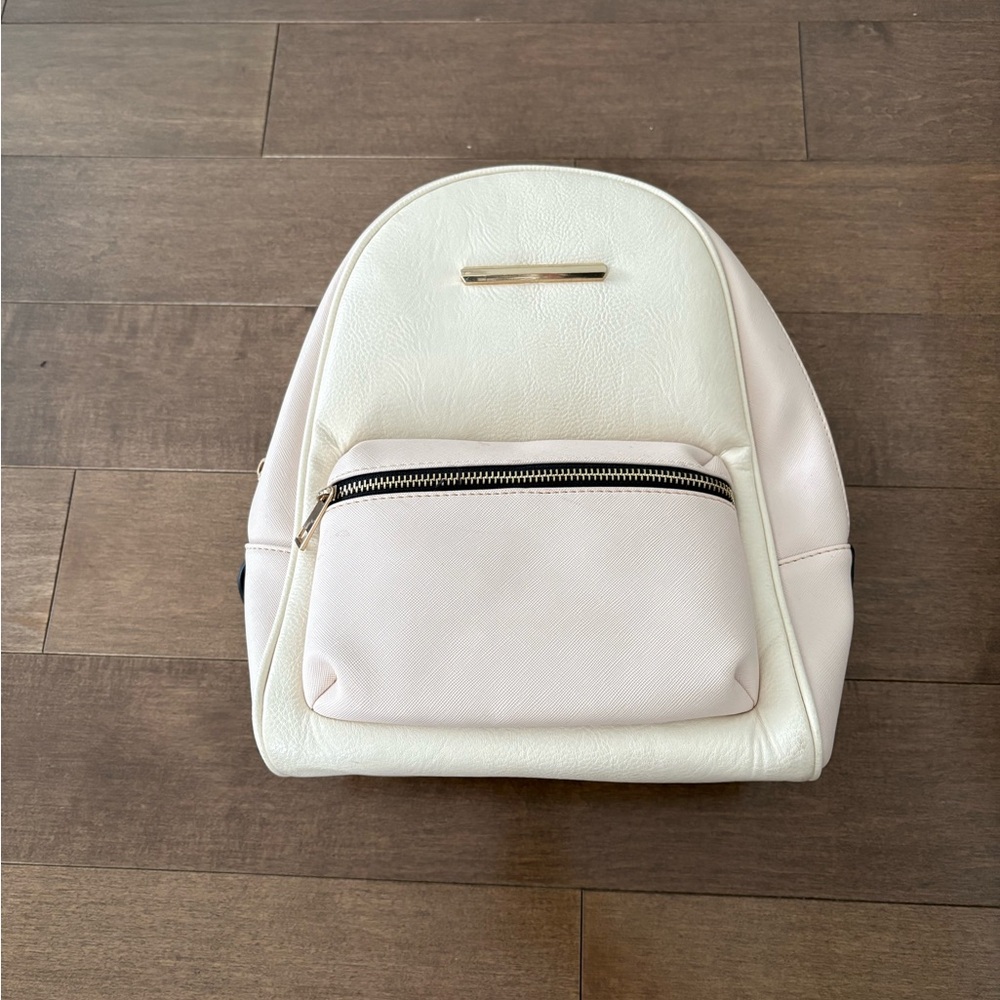 Faux Leather Mini Backpack